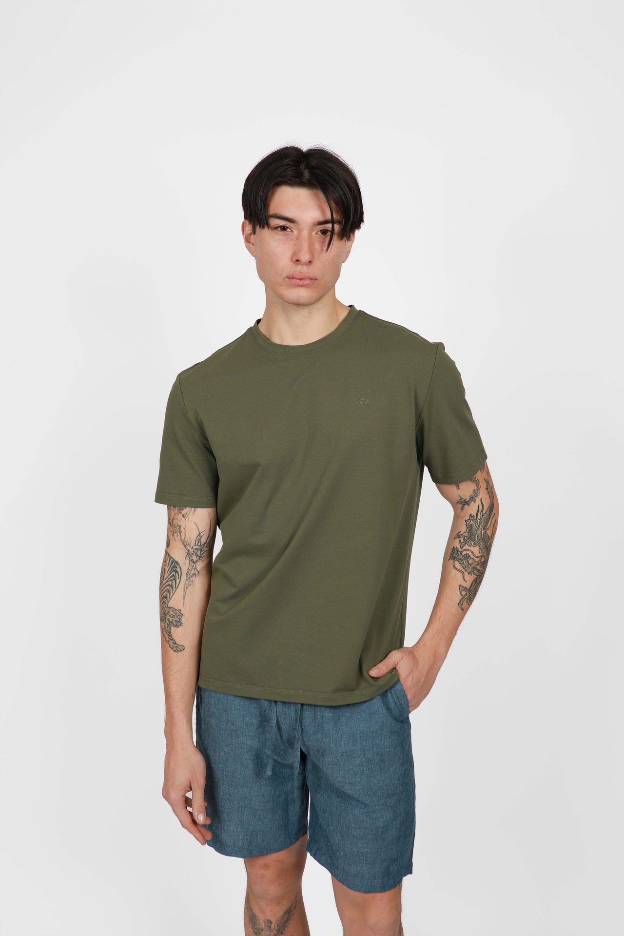 Kale Crew Neck Tee Shirt