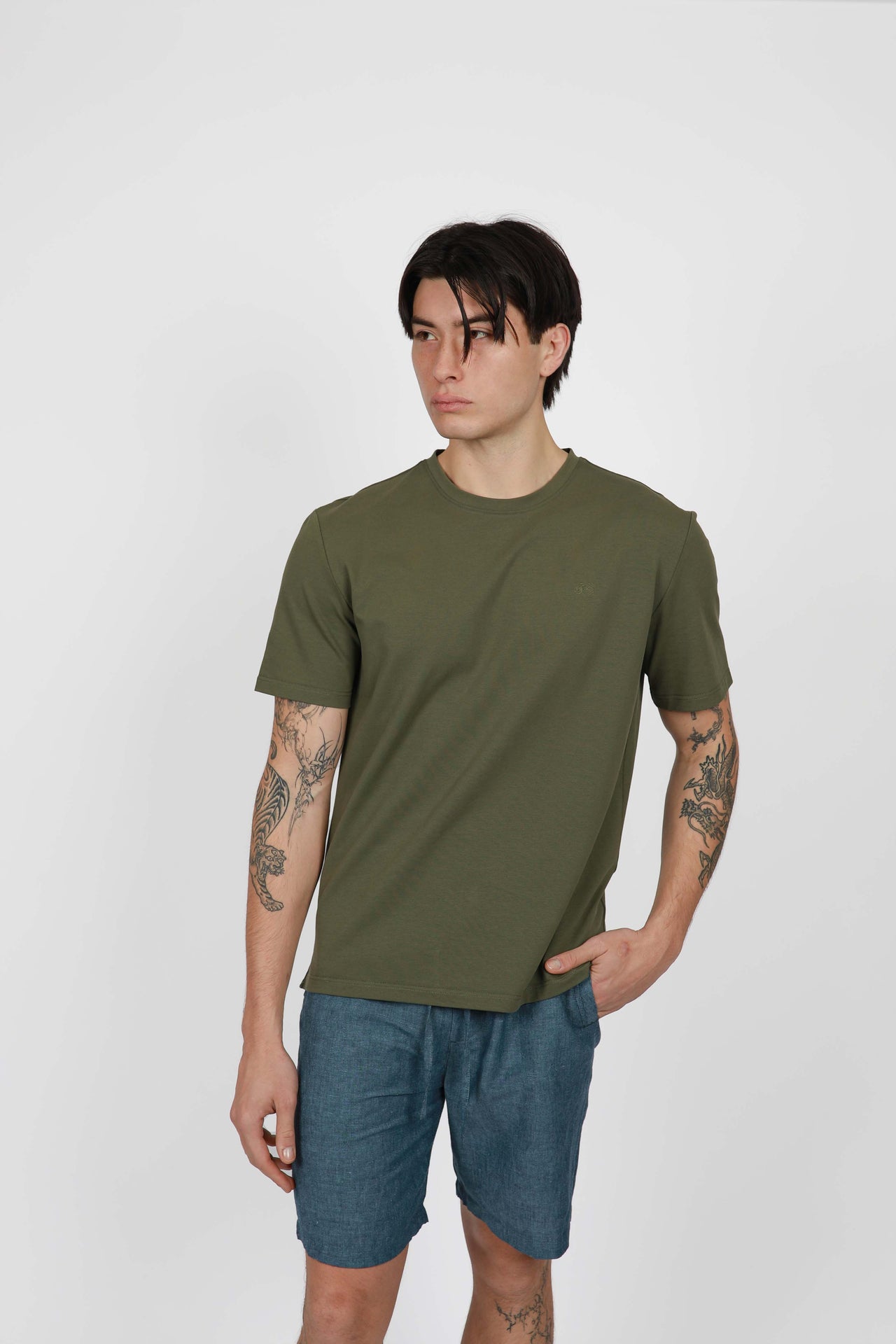 Kale Crew Neck Tee Shirt