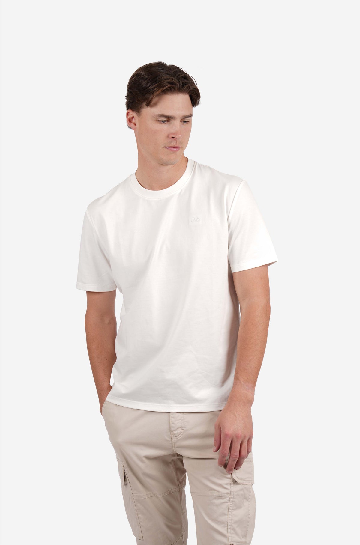 White Crew Neck Tee Shirt