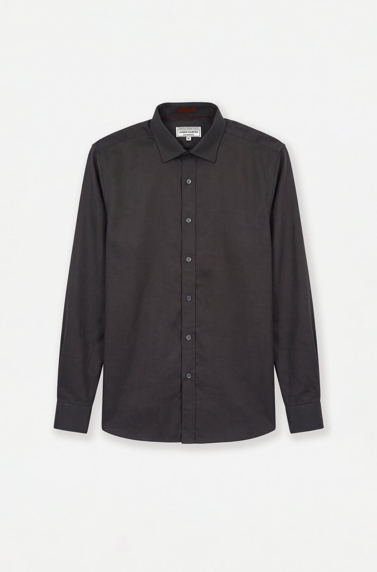 Charcoal Long Sleeve Waffle Shirt