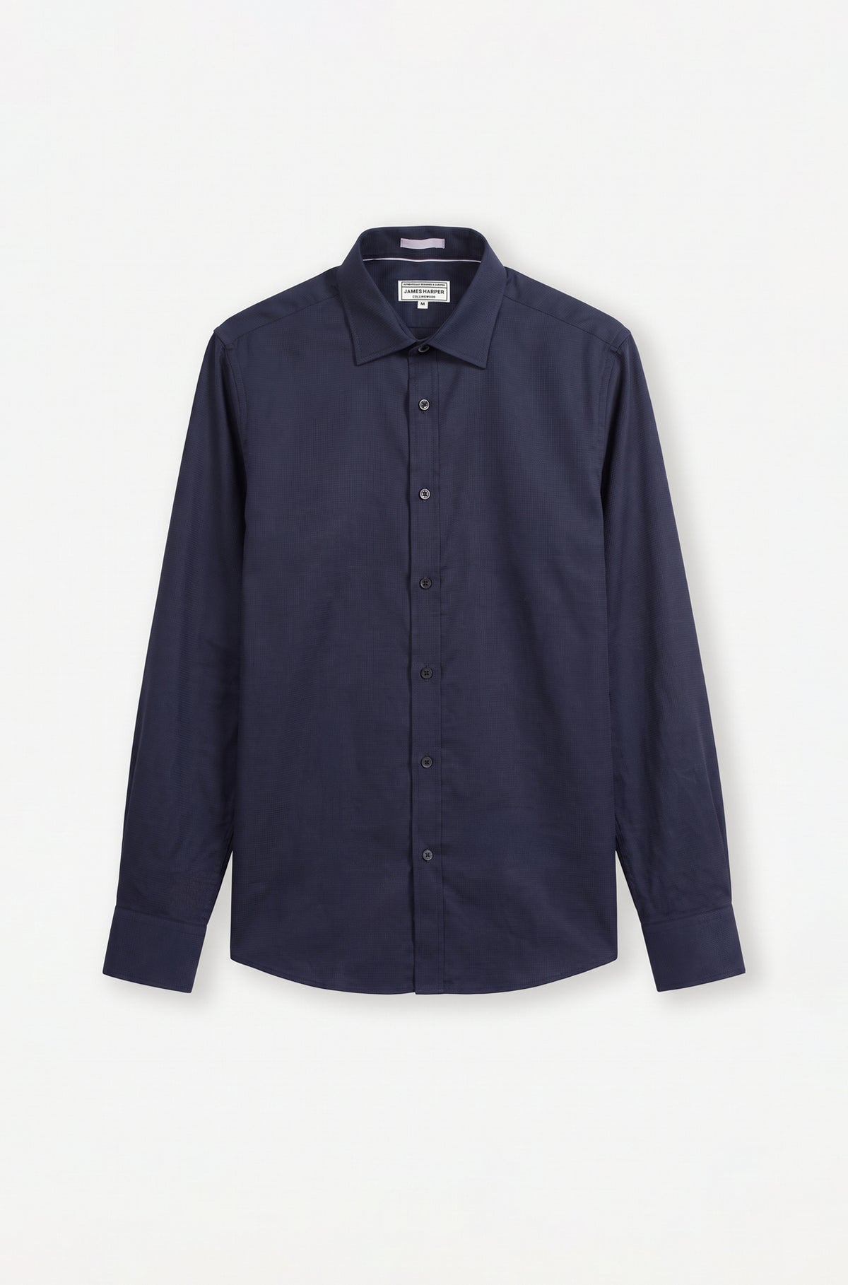 Navy Long Sleeve Waffle Shirt