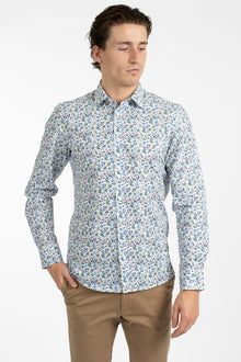  Blue Meadow Cotton Poplin Shirt