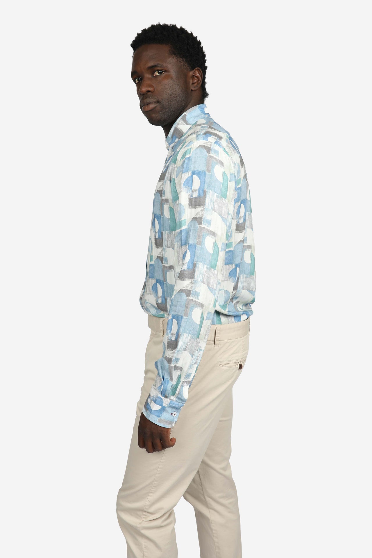 Geoshpere Blue Viscose Shirt