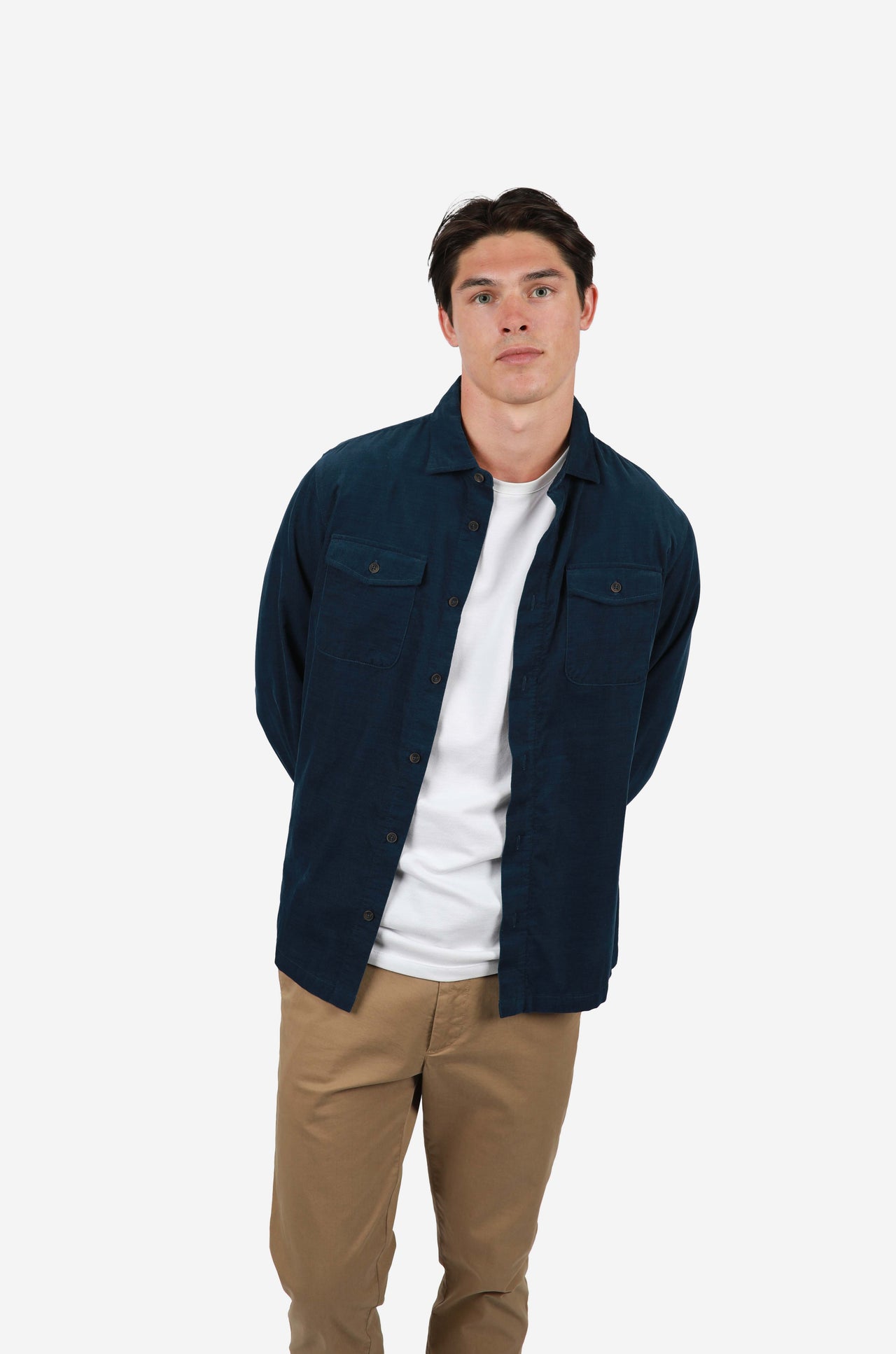 Teal Corduroy Shirt