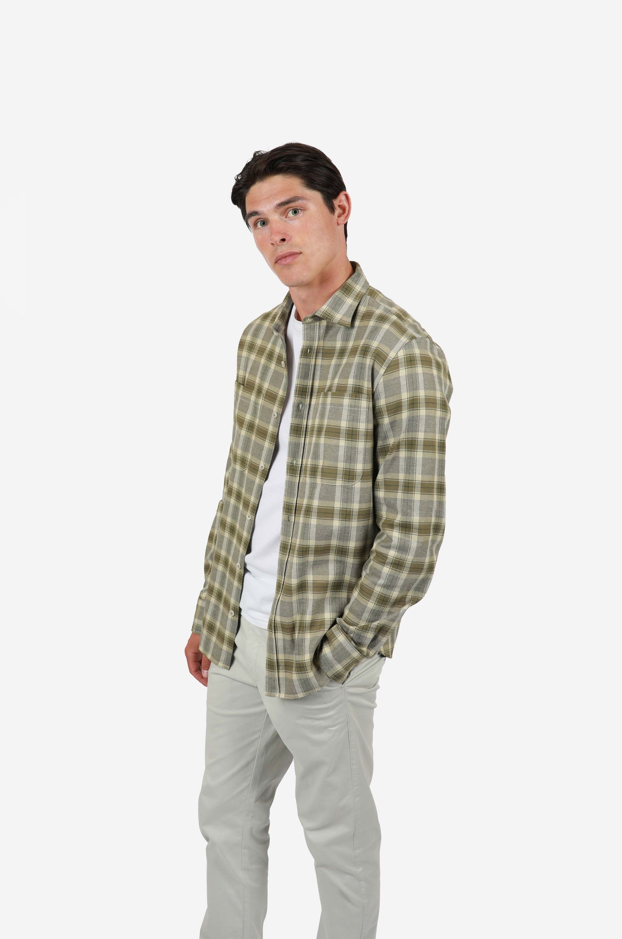 Olive Buller Check Shirt