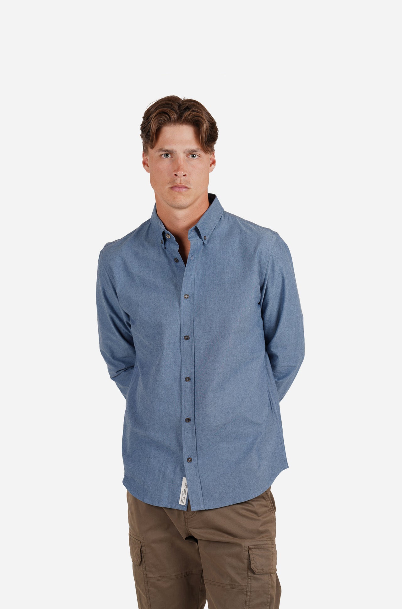 Blue Steel Oxford Long Sleeve Shirt