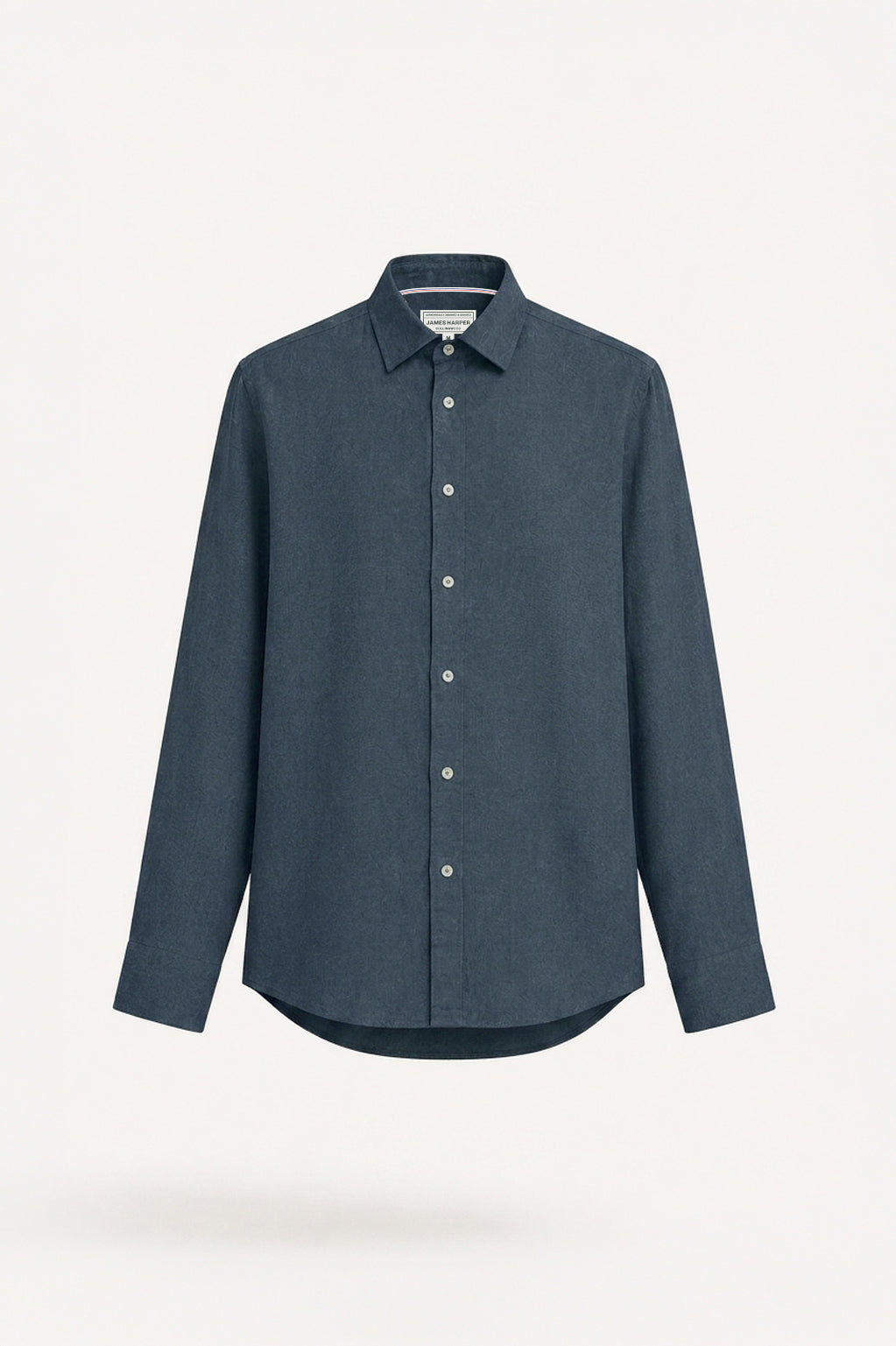Bluesteel Garment Dyed Long Sleeve Linen Shirt