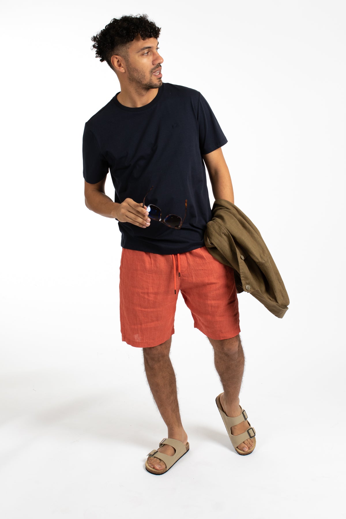 Chili Relaxed Waist Linen Short