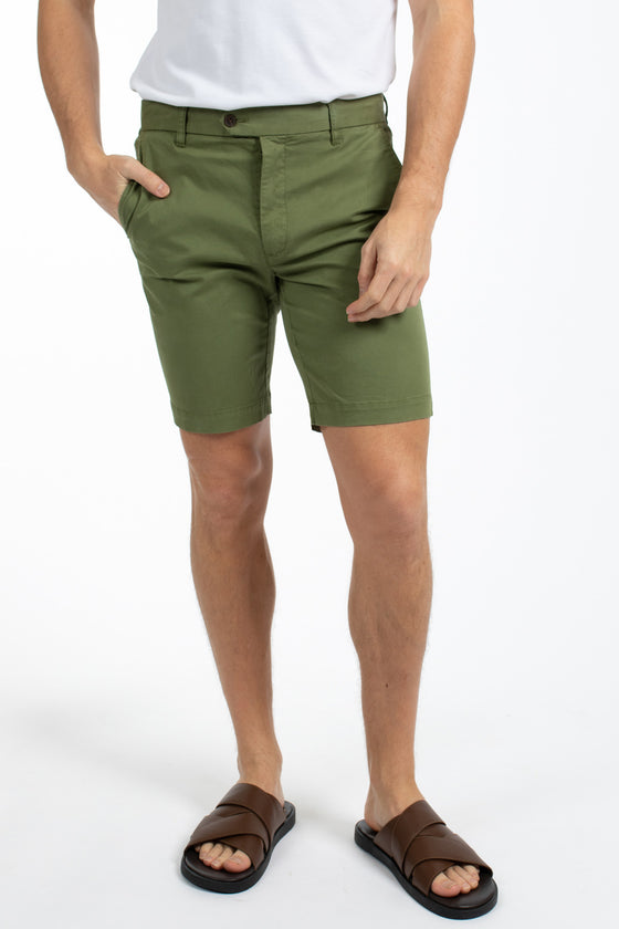 Green discount chino shorts