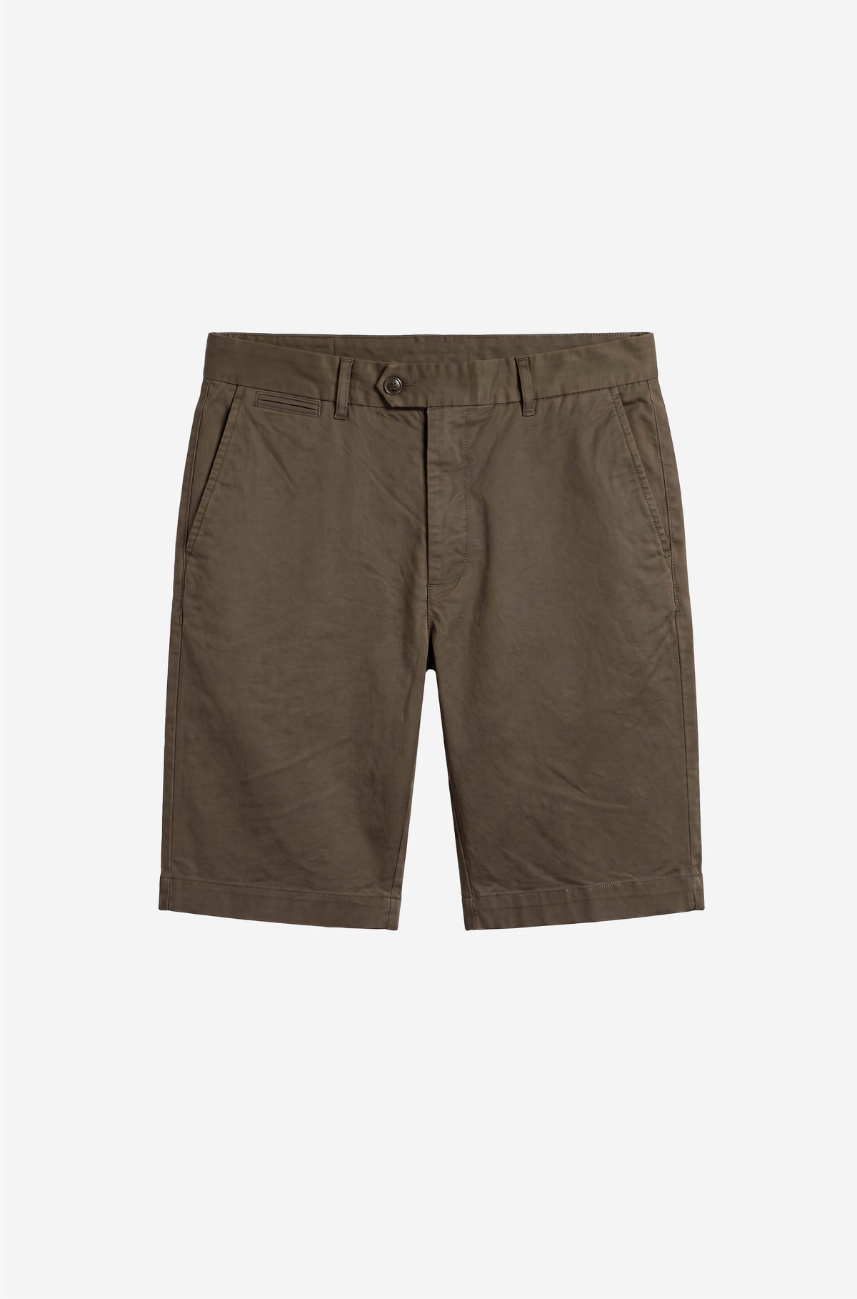 Relaxed Fit Olive Chino Short