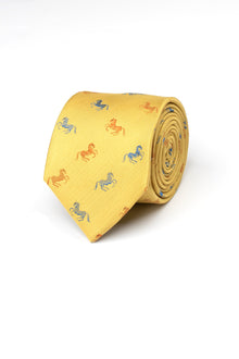  Yellow Galloping Horse Tie
