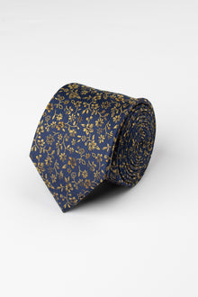  Blue/ Yellow Mini Floral Tie