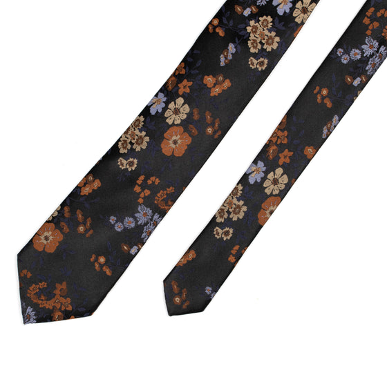 Amber Floral Bloom Tie