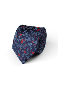  Navy/ Red Small Floral Tie