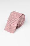 Dusty Pink Texture Knitted Tie