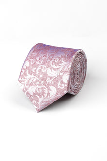  Dusty Pink Textured Scroll Tie