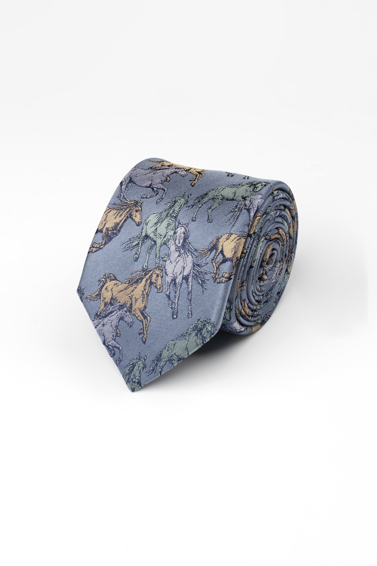 Blue Horse Tie
