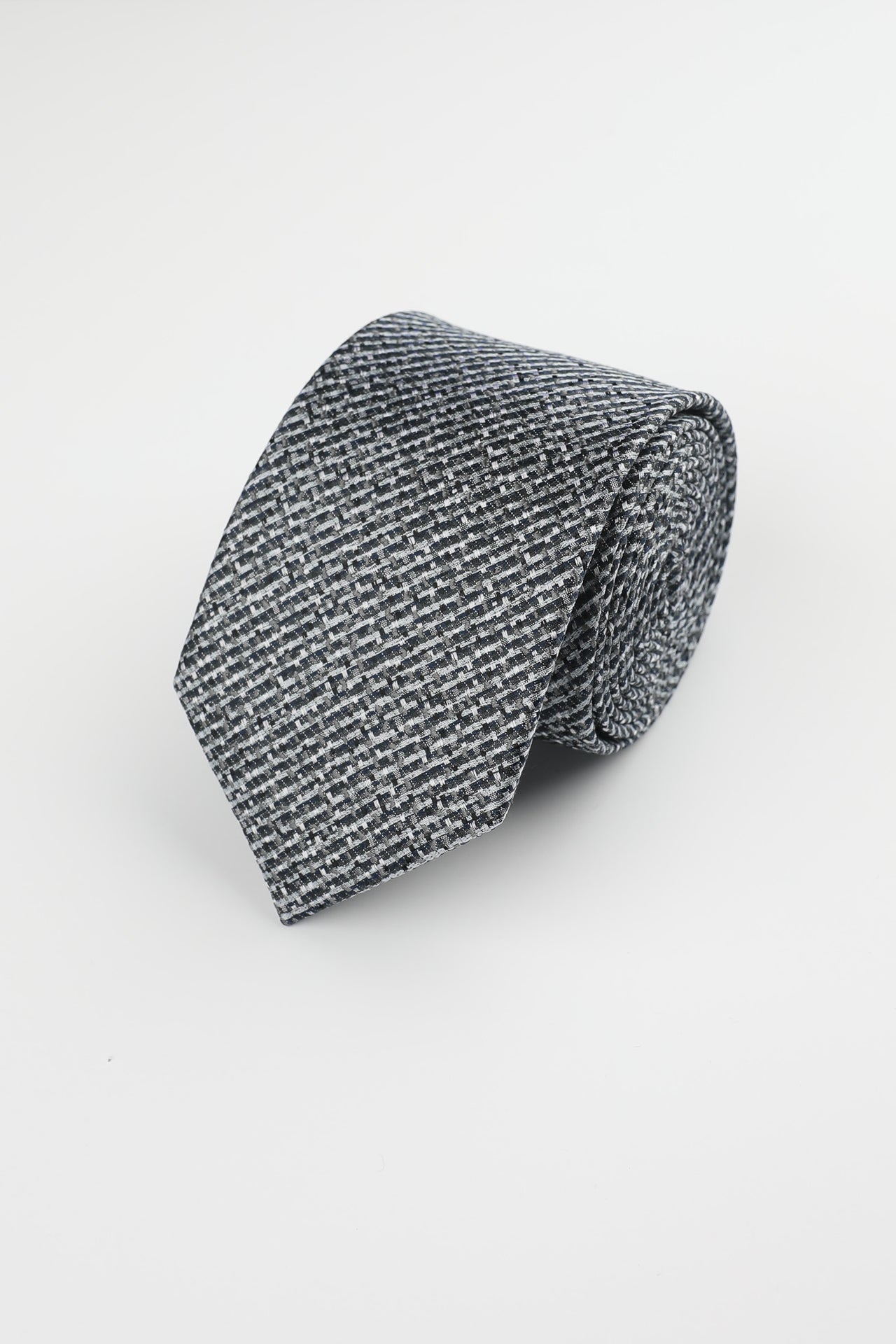Grey Silk Texture Tie