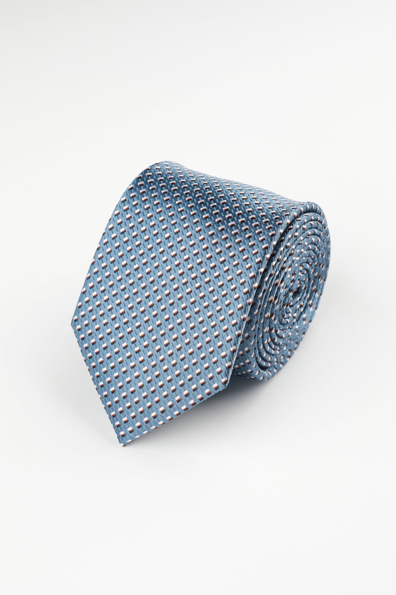 Blue Geo Square Tie