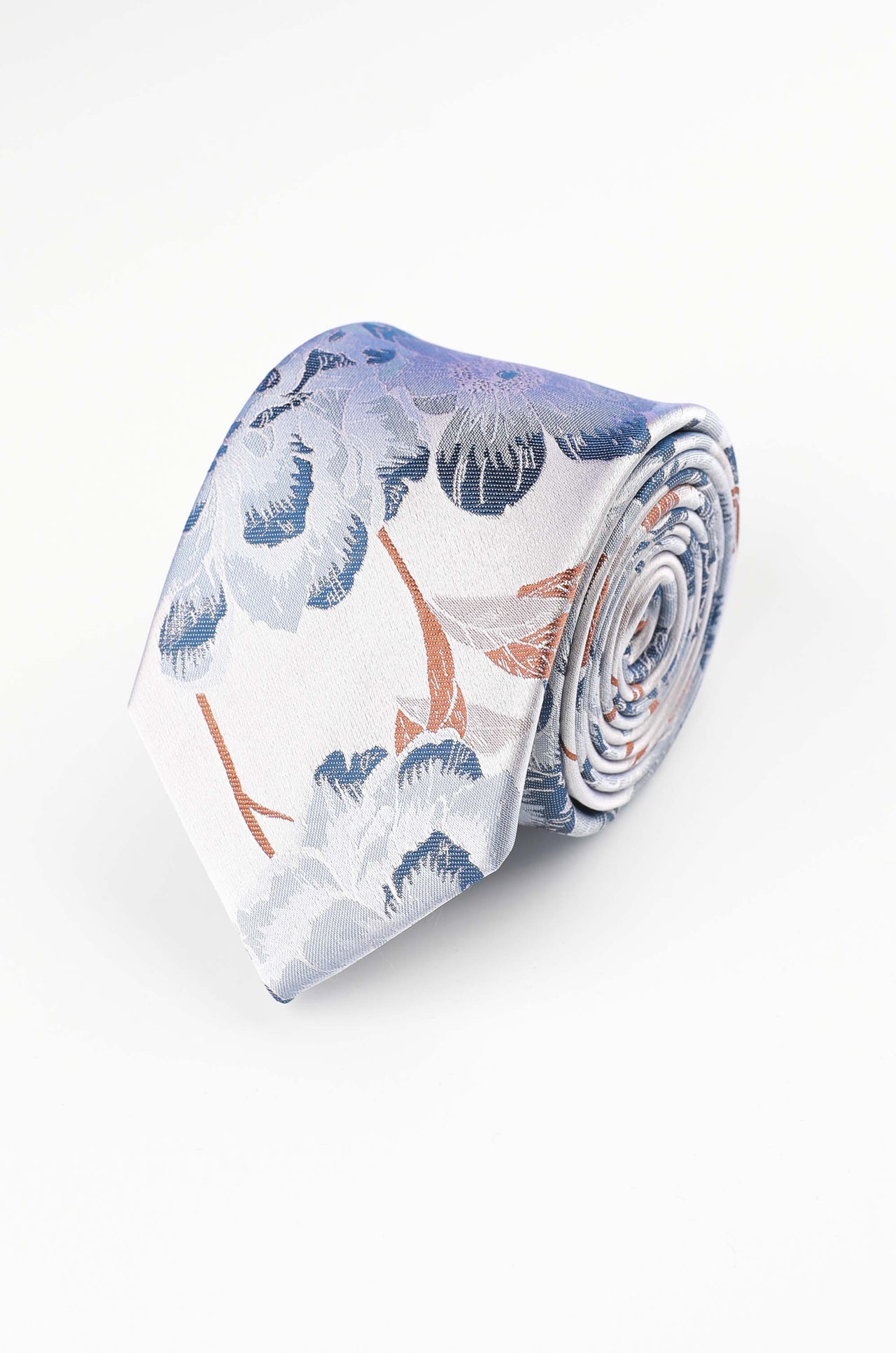 Blue Bold Floral Tie
