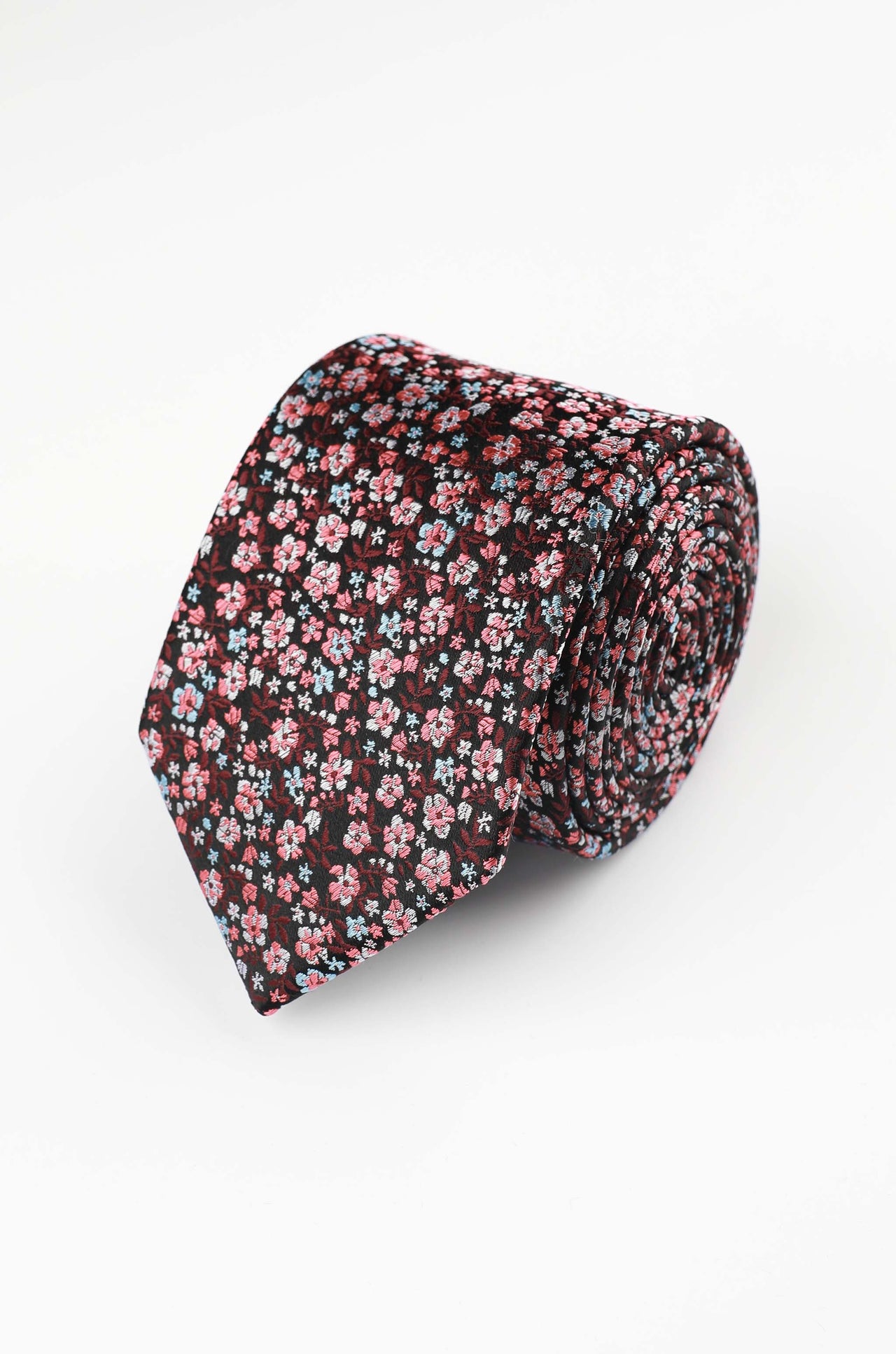 Burgundy Floral Garden Tie