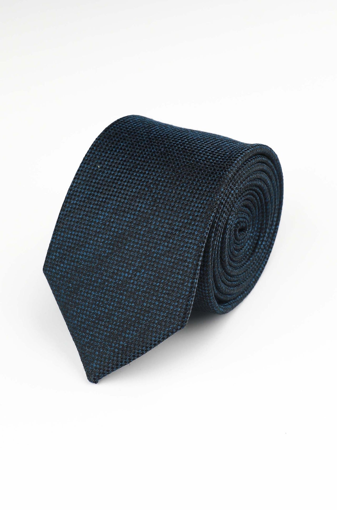 Dark Navy Dot Texture Tie