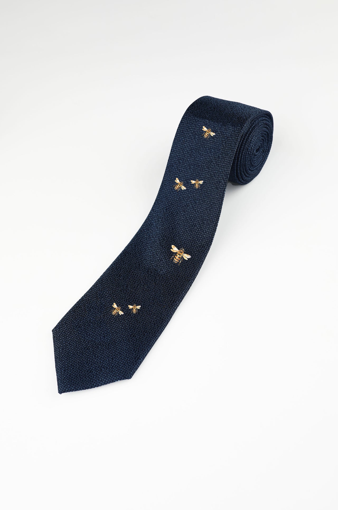 Navy Bee Tie
