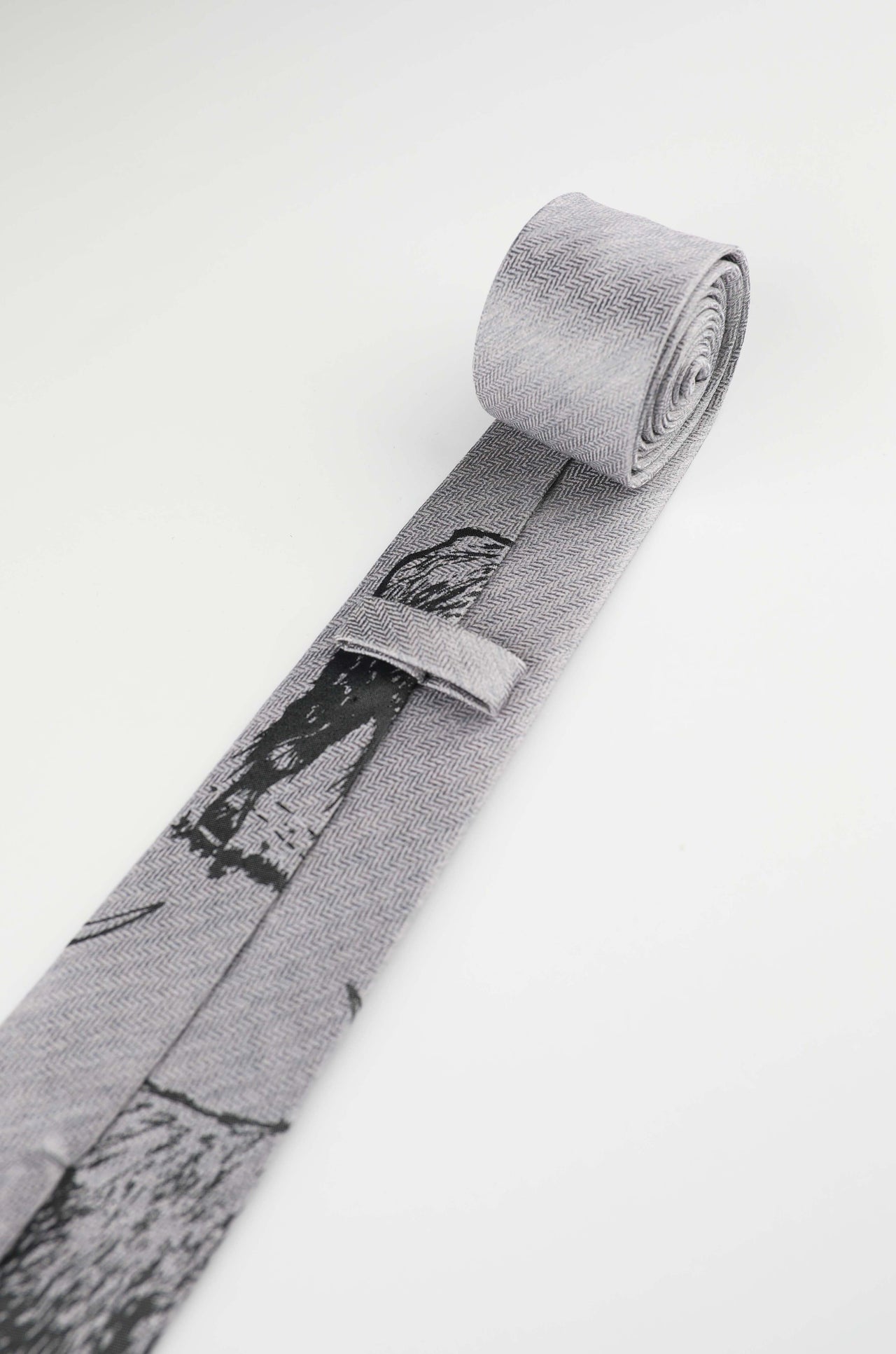 Silver Bull Tie