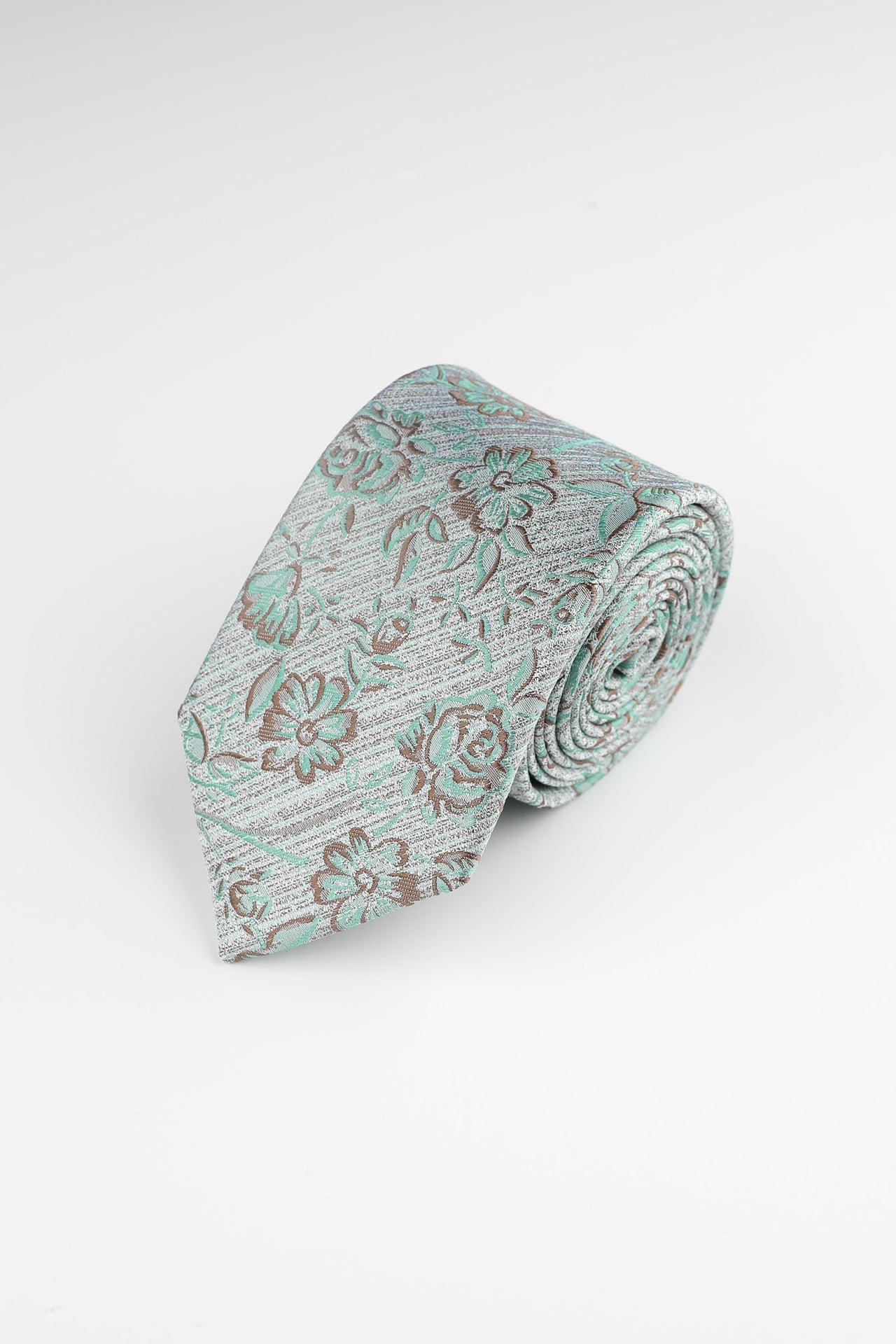 Green Floral Shadow Tie