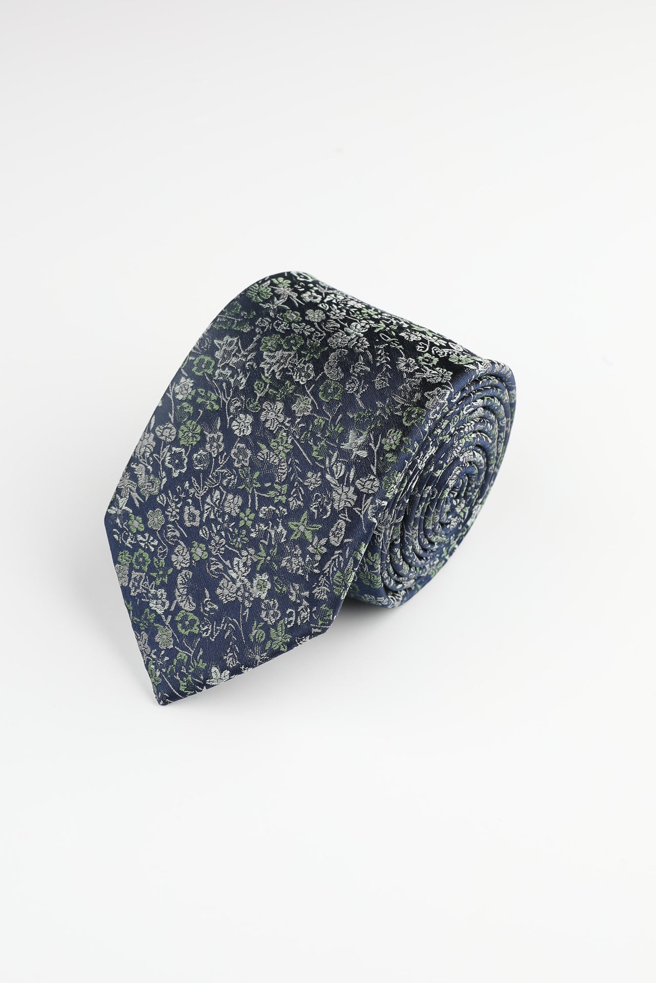 Green Midnight Floral Tie