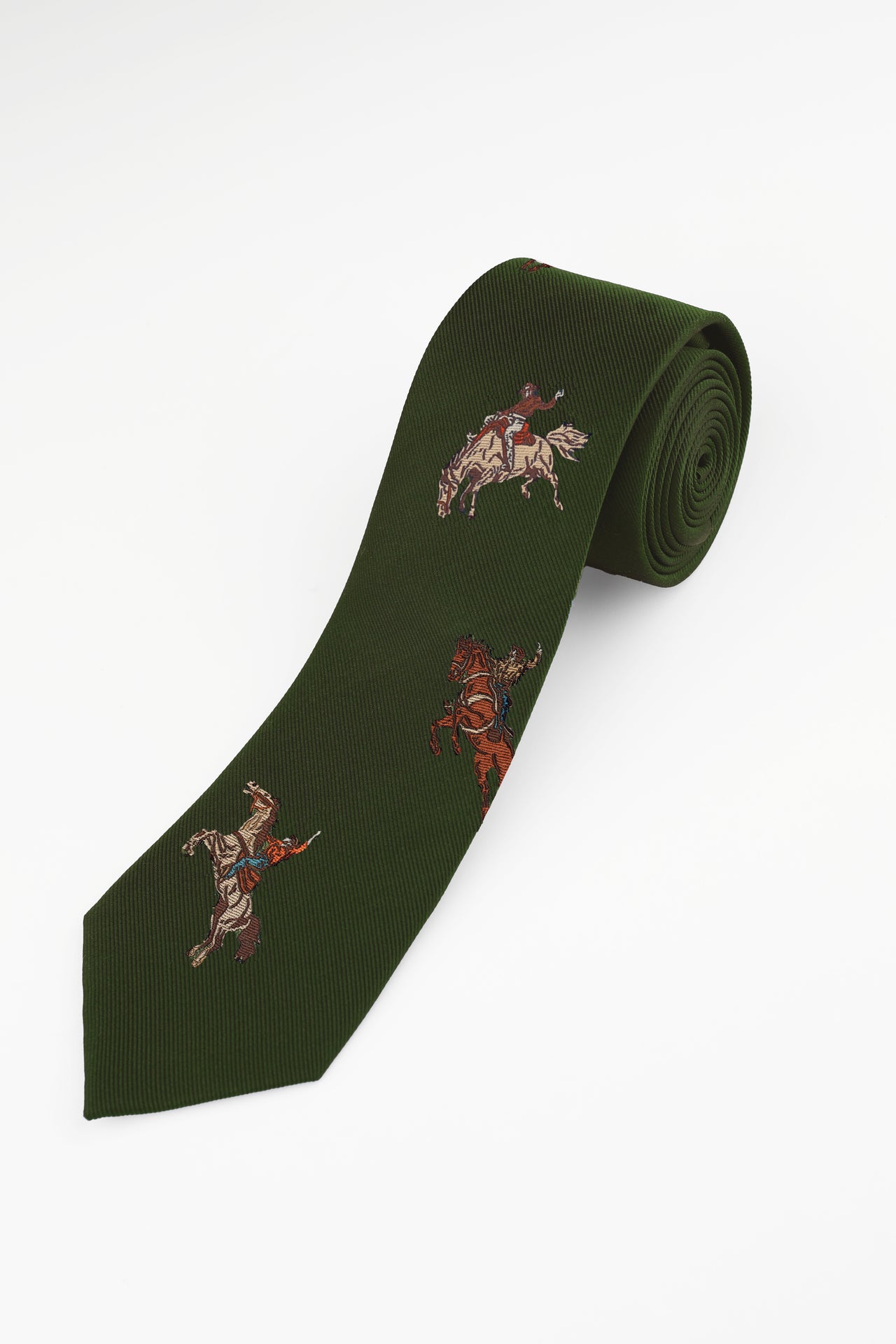 Olive Western Tie