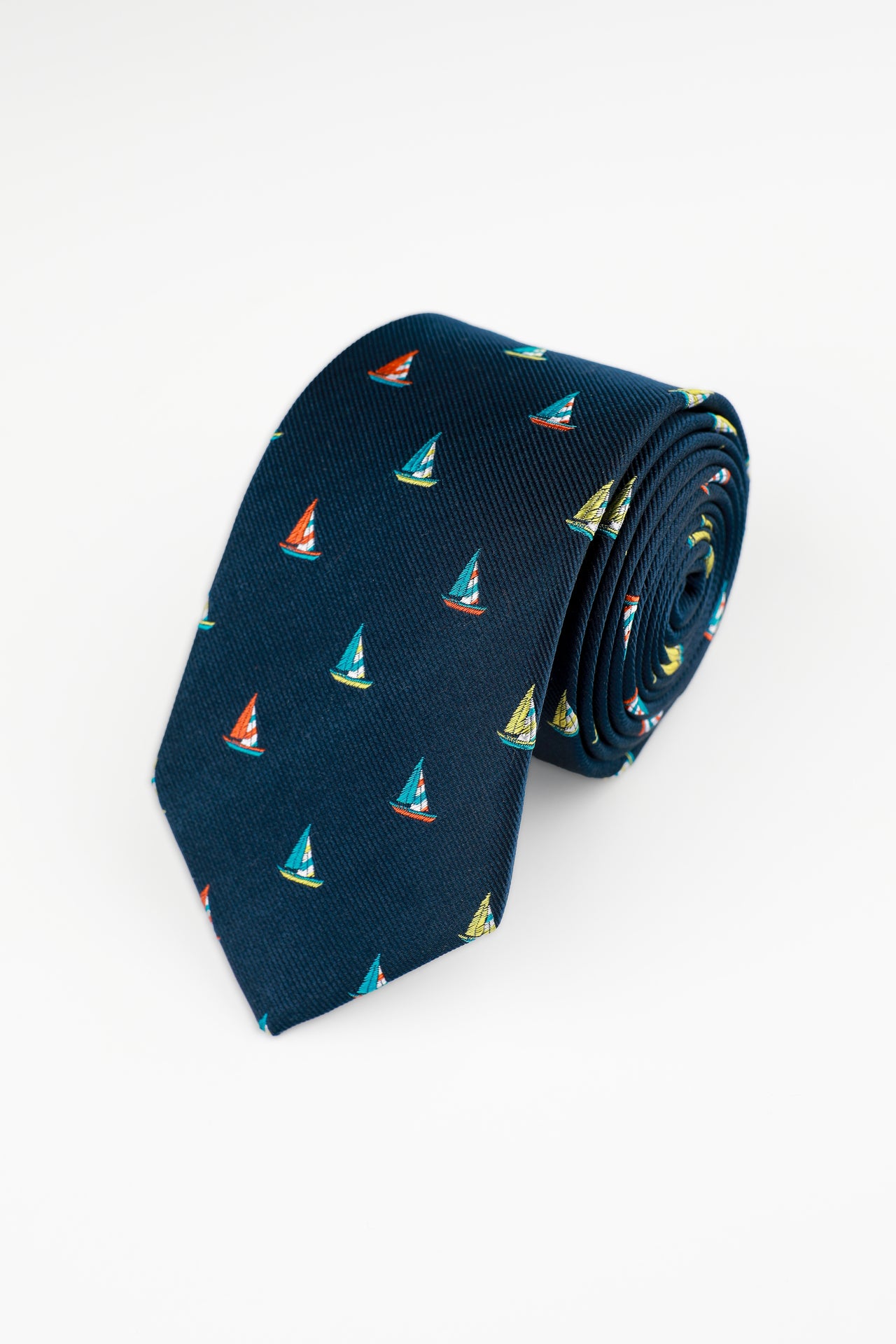 Navy Sail Away Tie