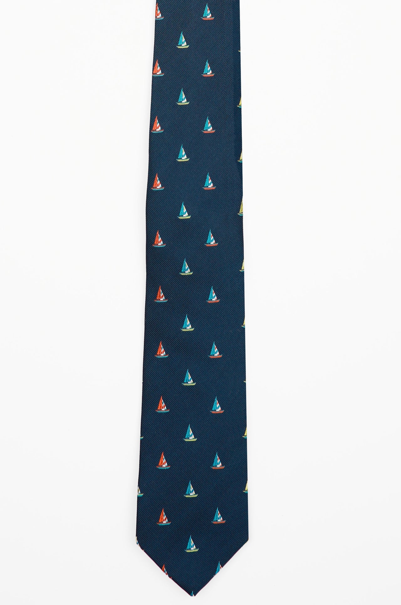 Navy Sail Away Tie