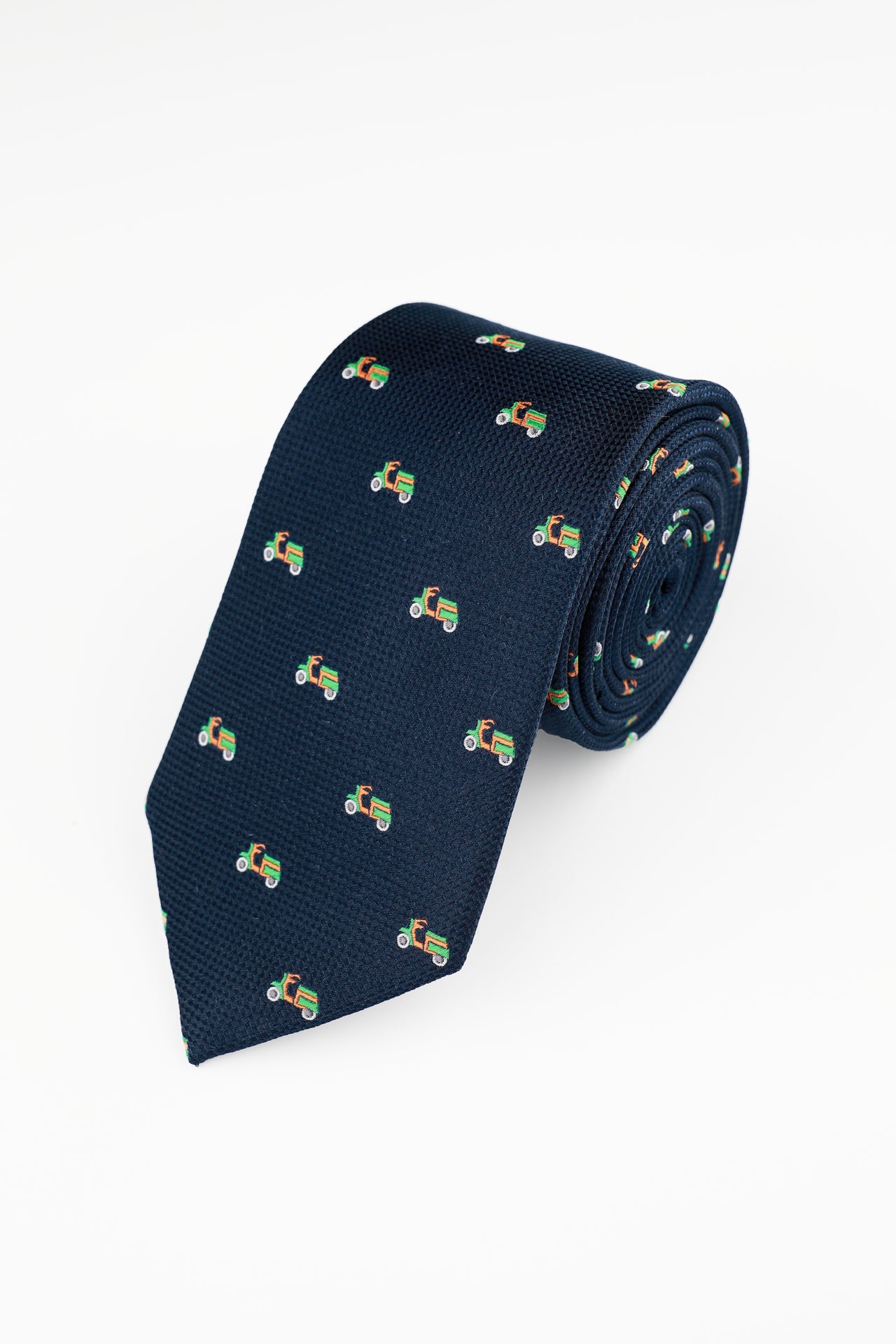 Navy Green Vespa Tie