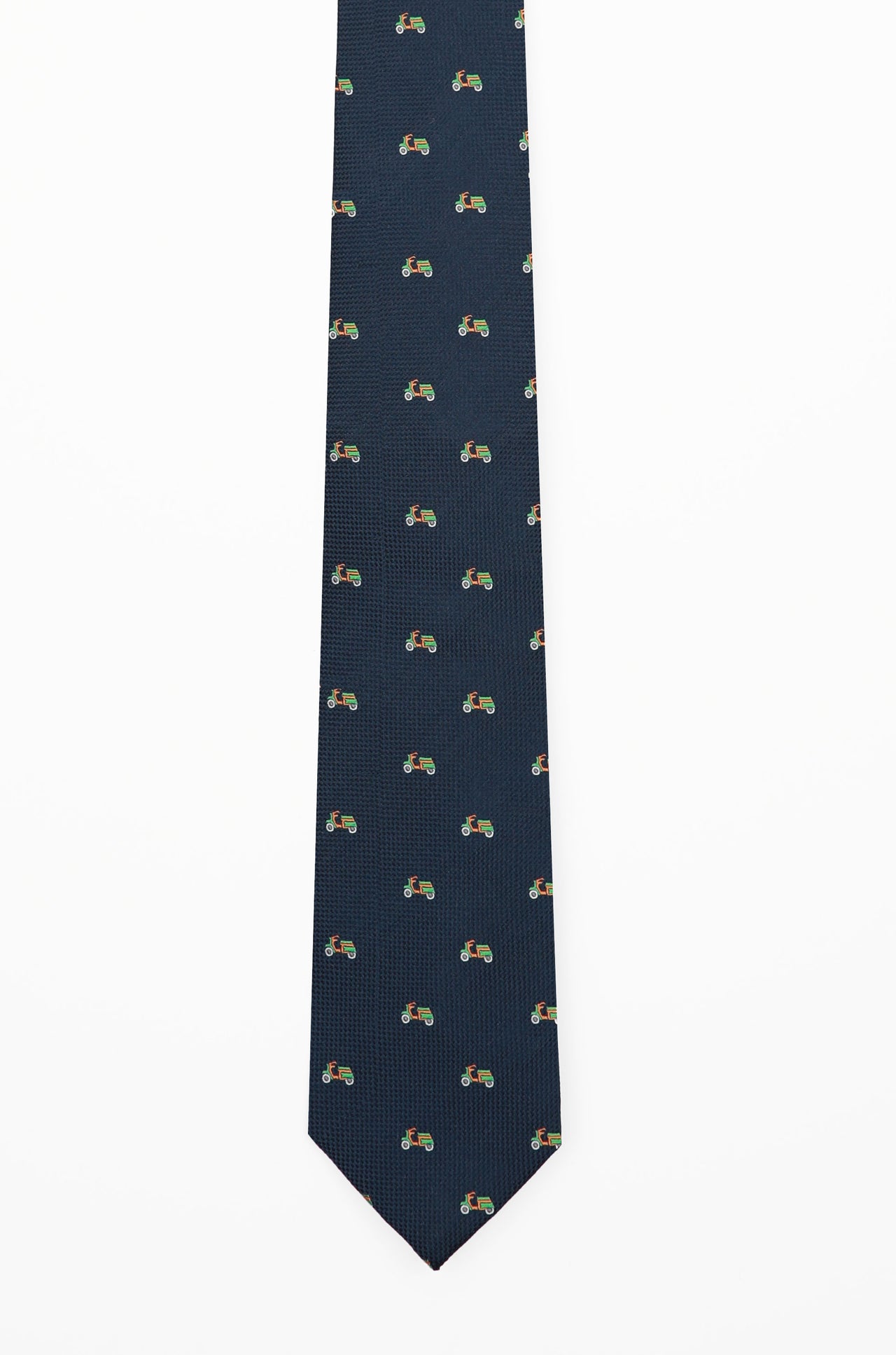 Navy Green Vespa Tie