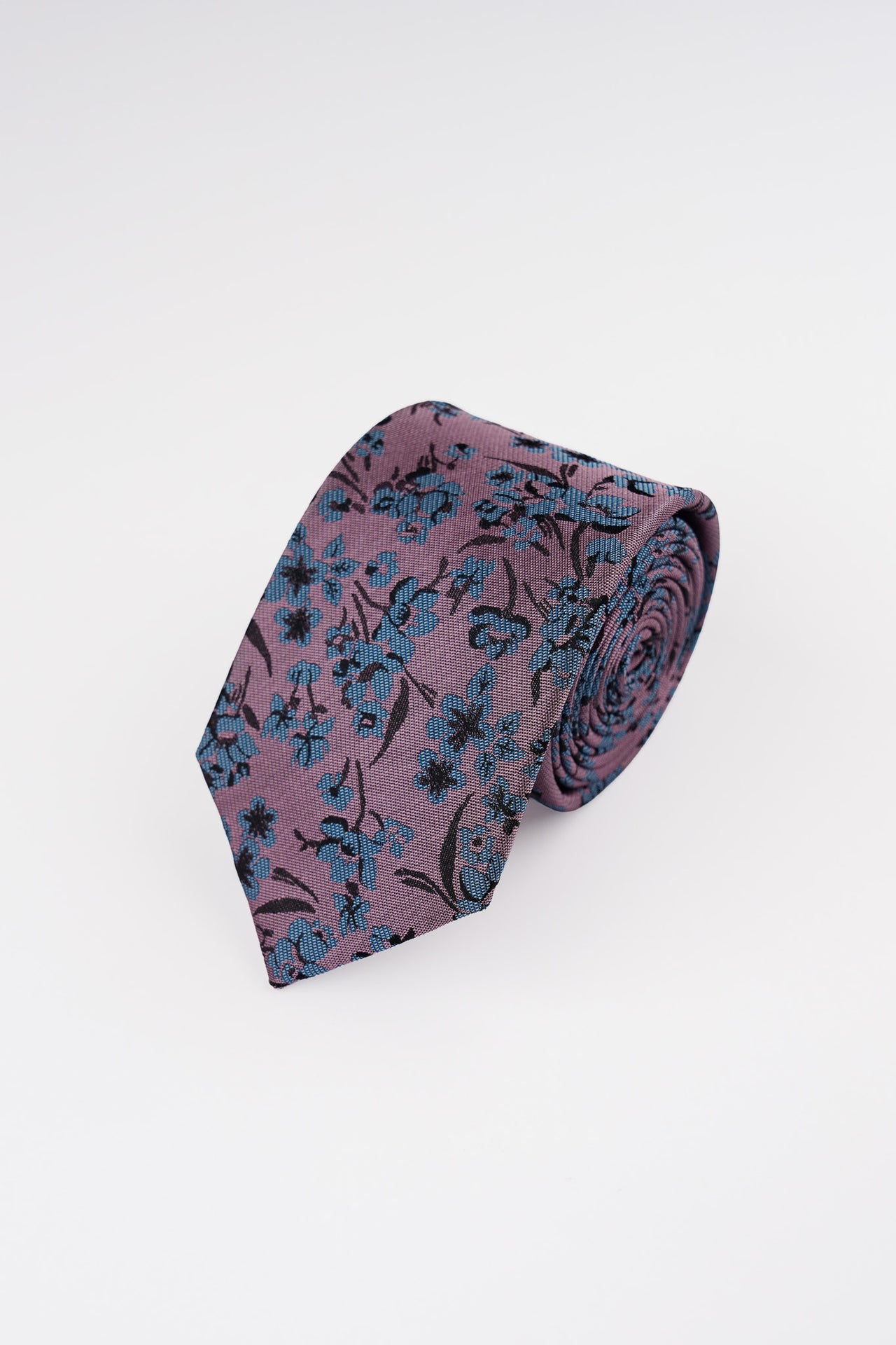 Pink Abstract Floral Tie