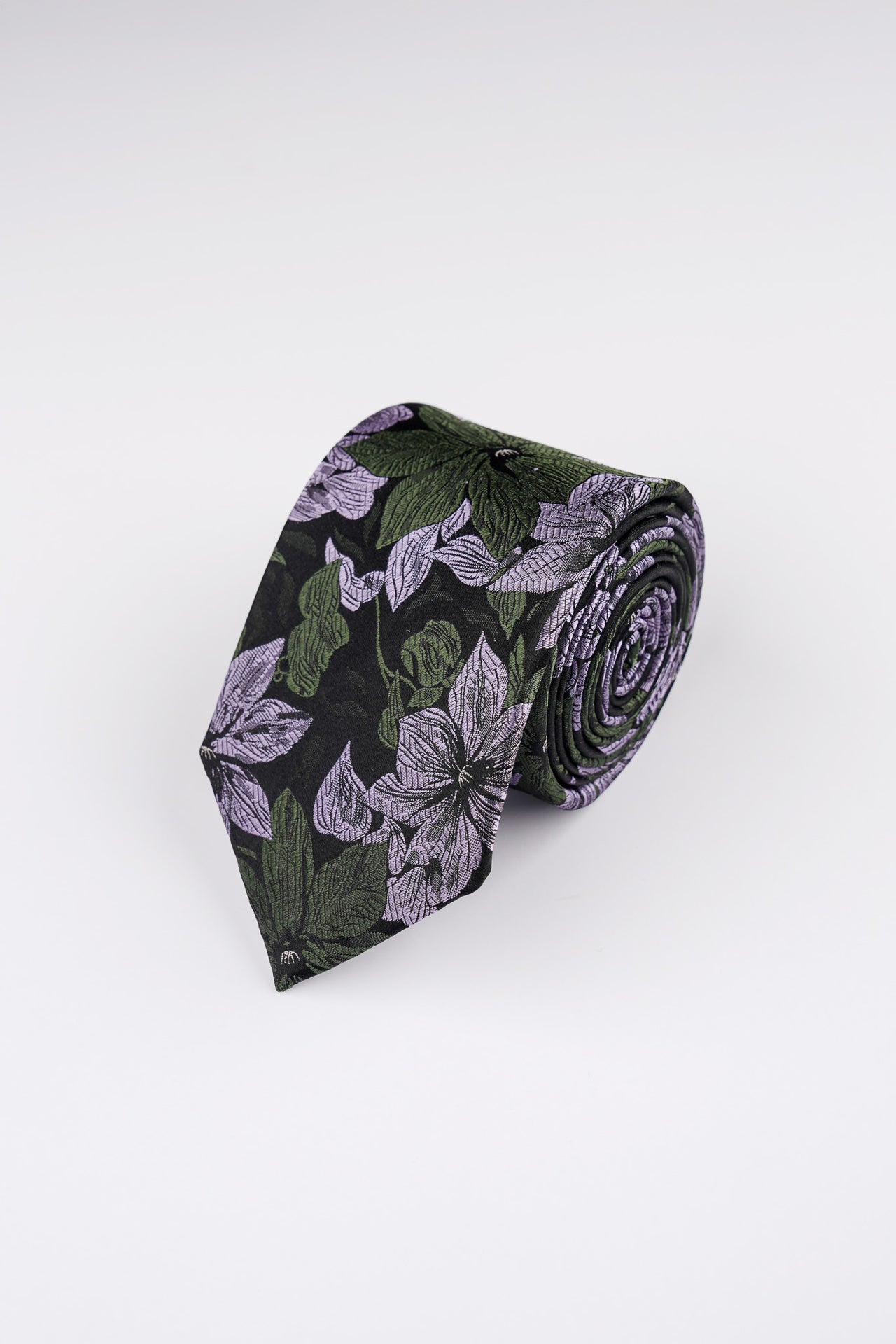 Green Blossom Floral Tie