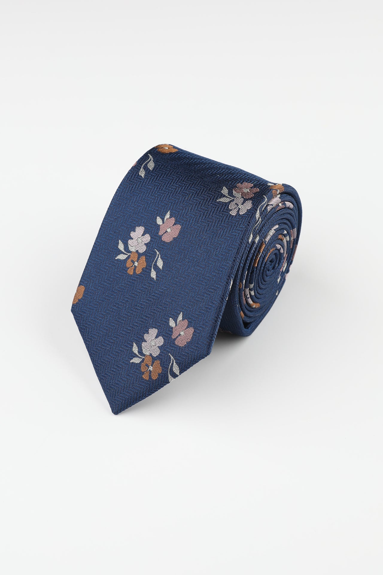 Navy Lapsus Floral Tie