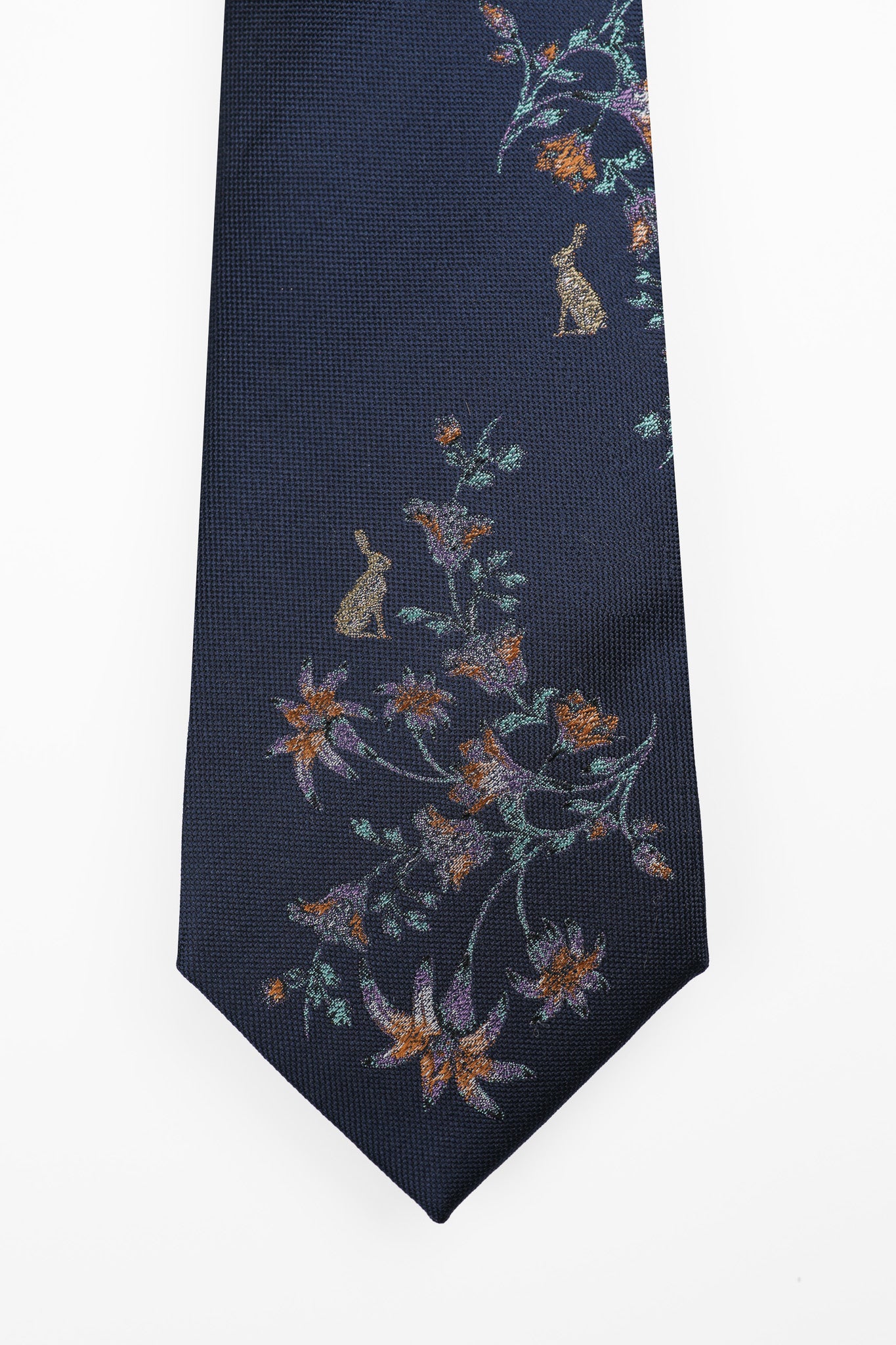 Peach Rabbit Floral Tie - James Harper Clothing