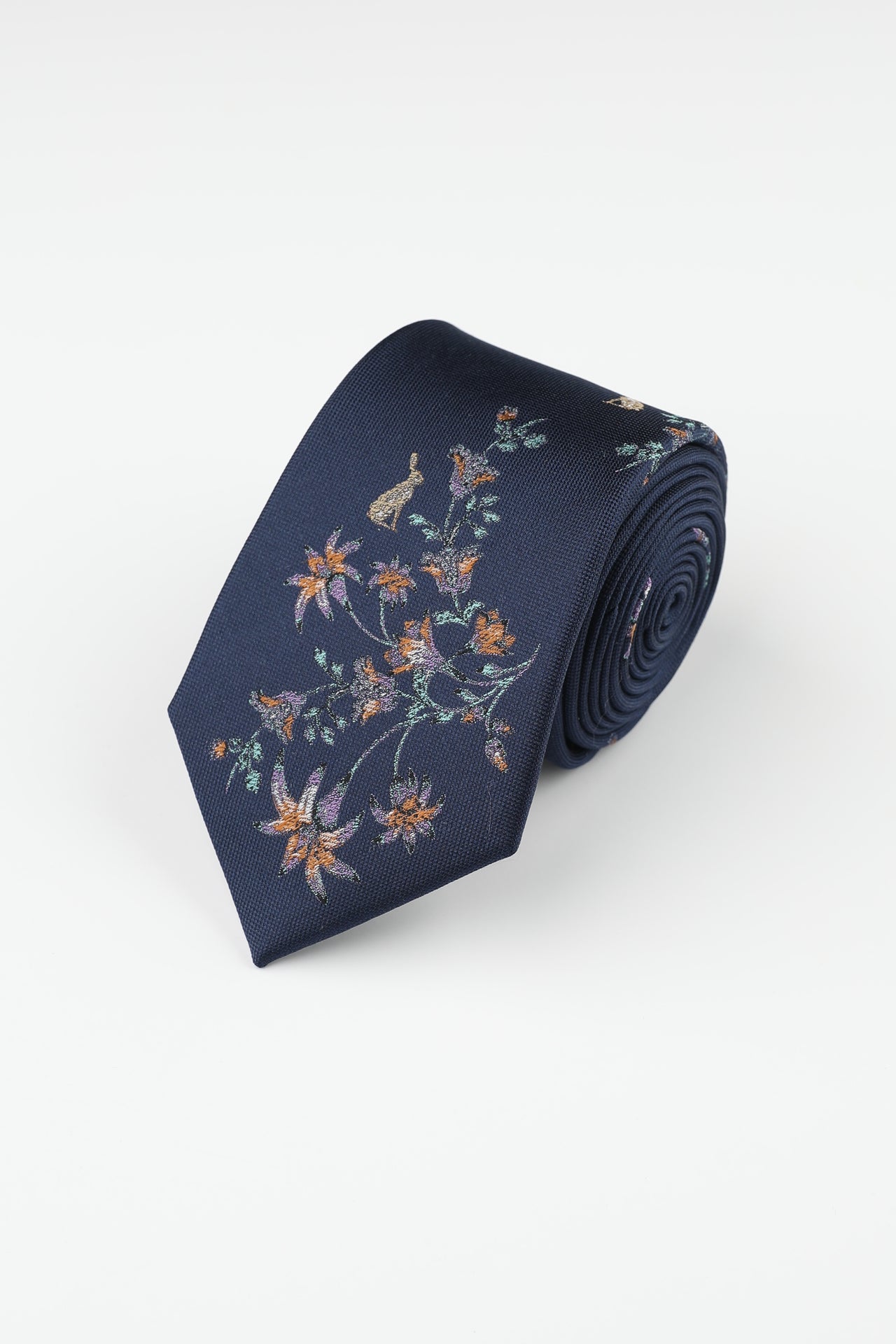 Peach Rabbit Floral Tie