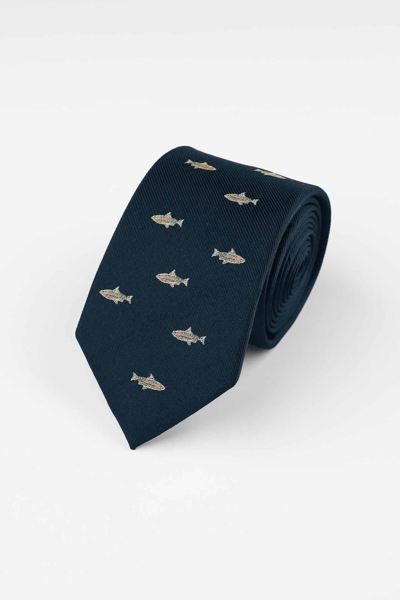 Navy Fish Tie