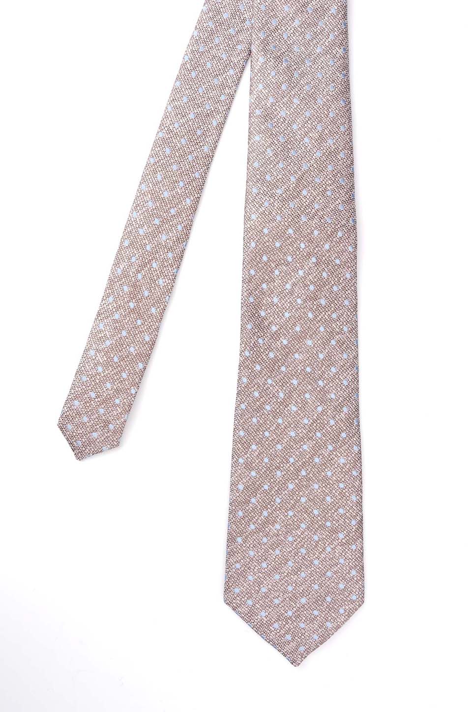 Champagne Texture Spot Silk Tie
