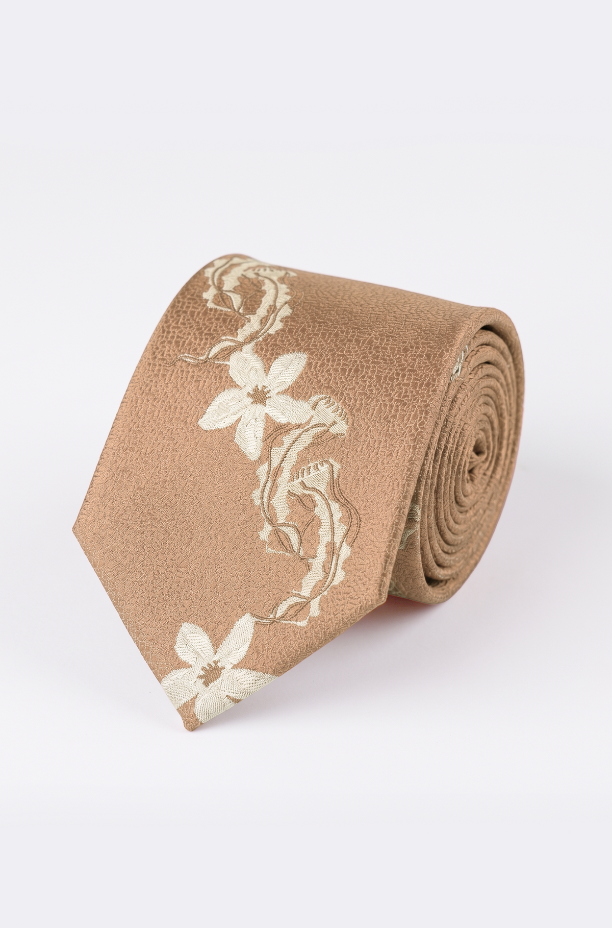 Cinnamon Floating Floral Tie