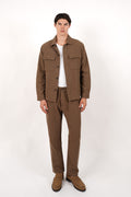 Cotton Elasticated Waist Relaxed Fit Pant Olive
