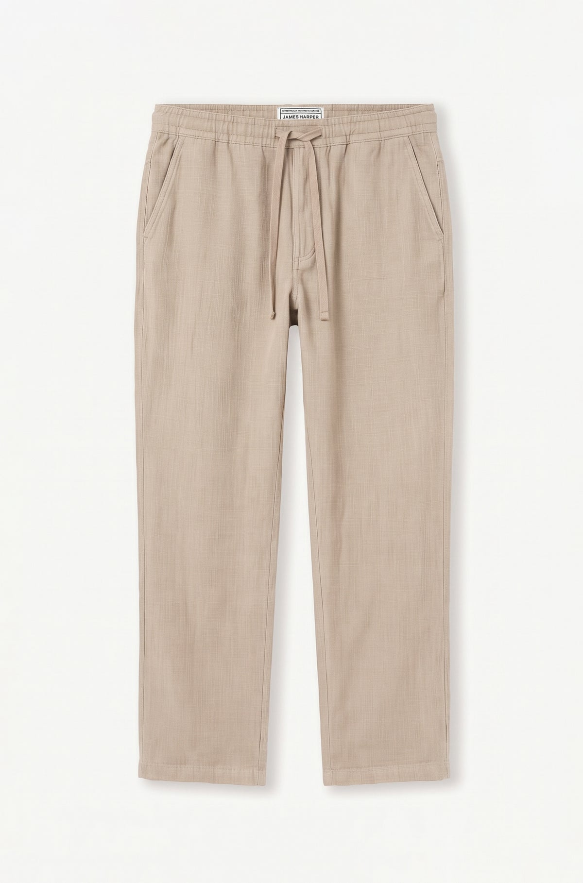 Cotton Elasticated Waist Relaxed Fit Pant Pebble