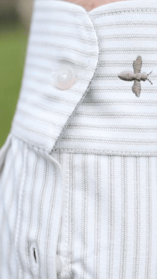 Tobacco Oxford Stripe Long Sleeve Shirt