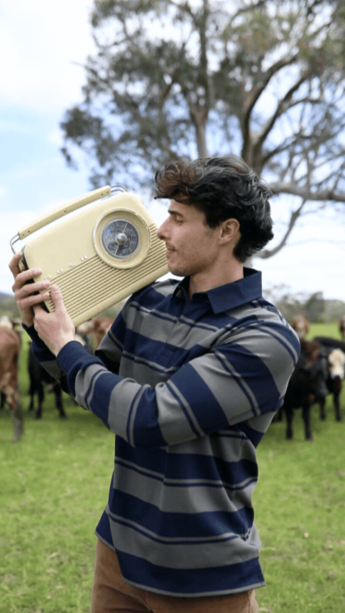 Olive Stripe Rugby Jersey Shirt