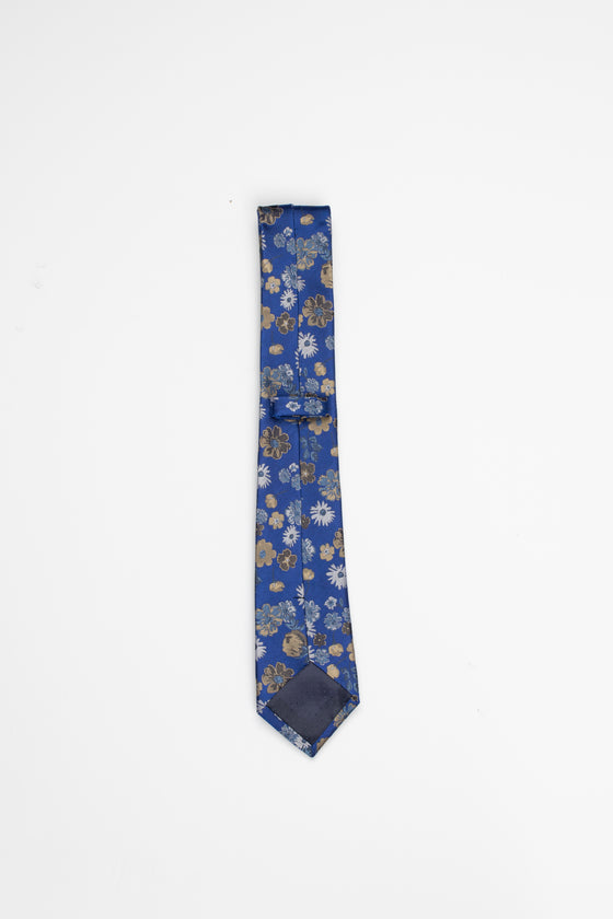 Cobalt Blossom Tie