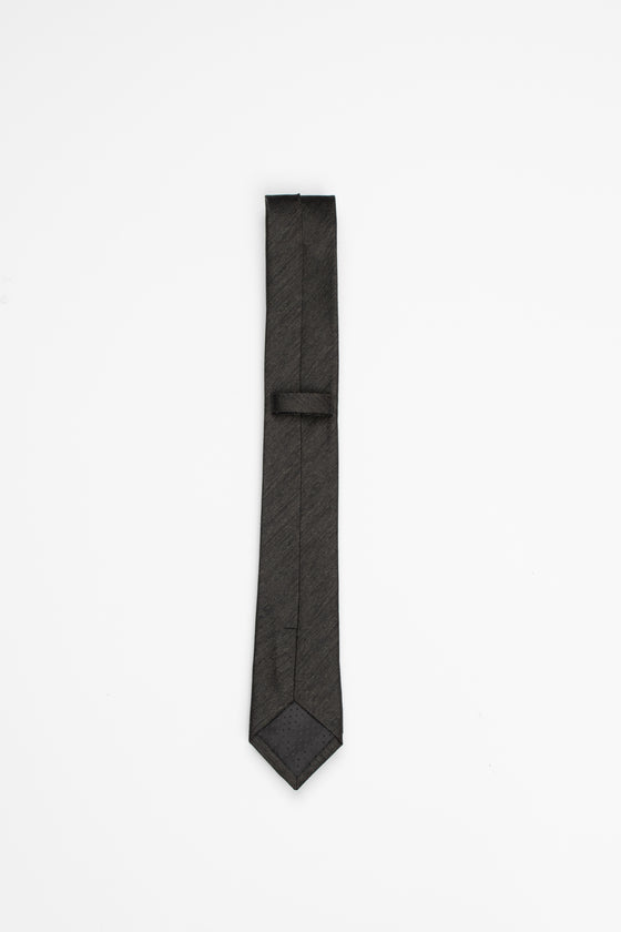 Black 6CM Texture Slim Tie