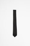 Black 6Cm Fine Ottoman Slim Tie